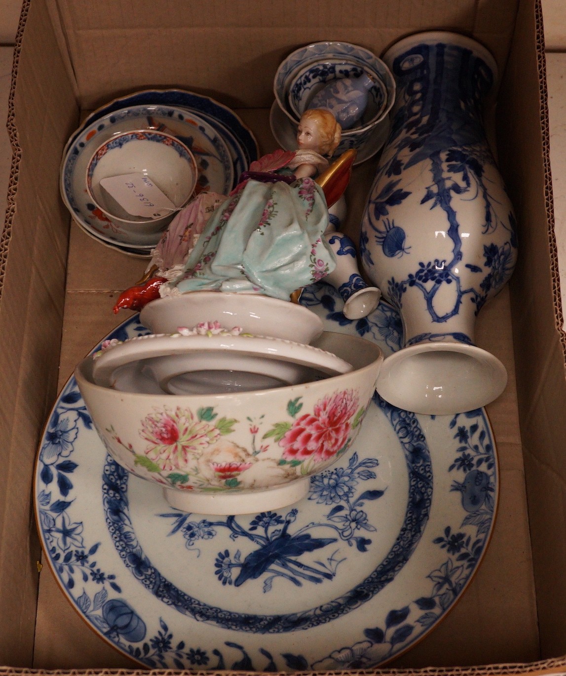 A group of assorted ceramics, mostly Chinese 18th/19th century